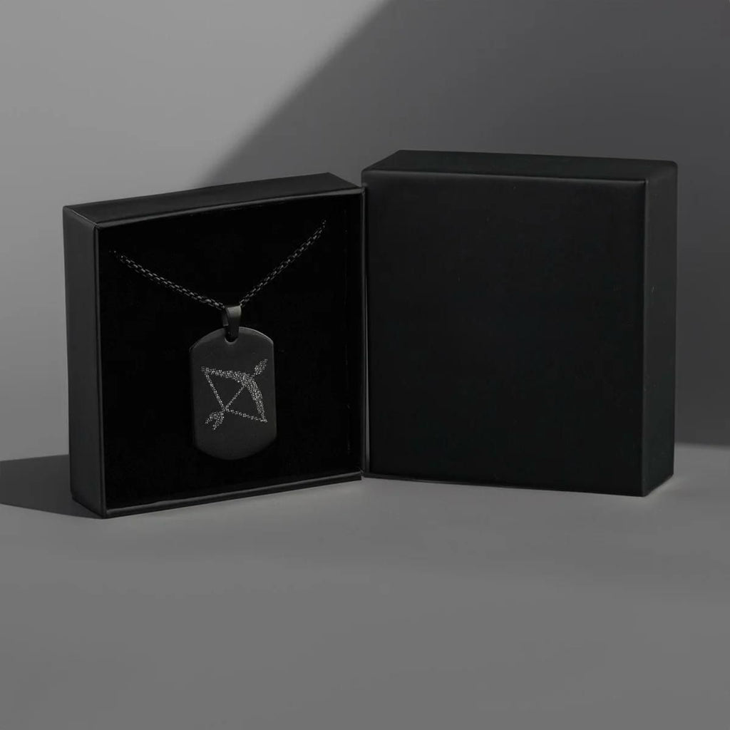 Ram Baan Microcarved Tag Necklace