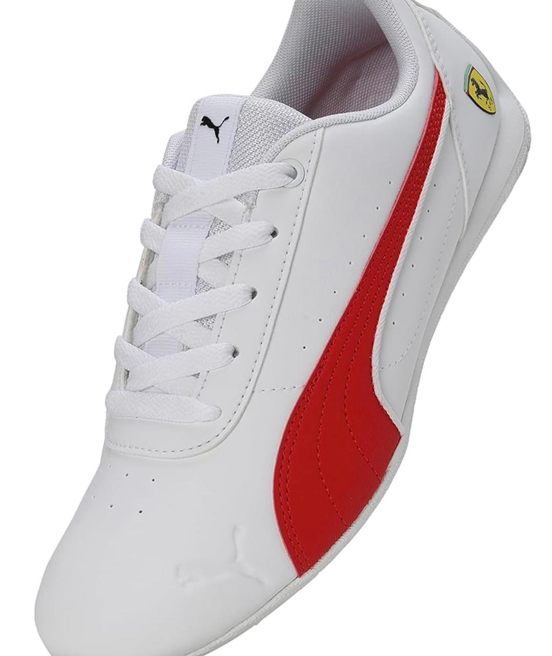 Red and White Sneakers for Men