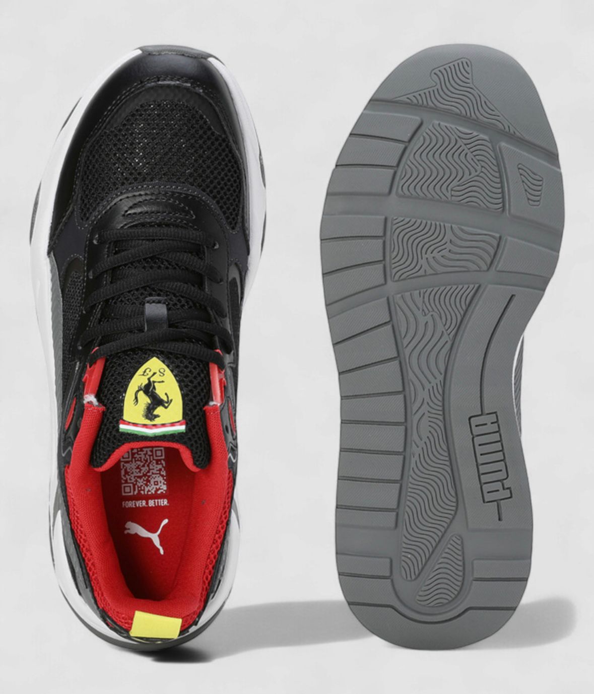 Red and Black Funky Sneakers for Men
