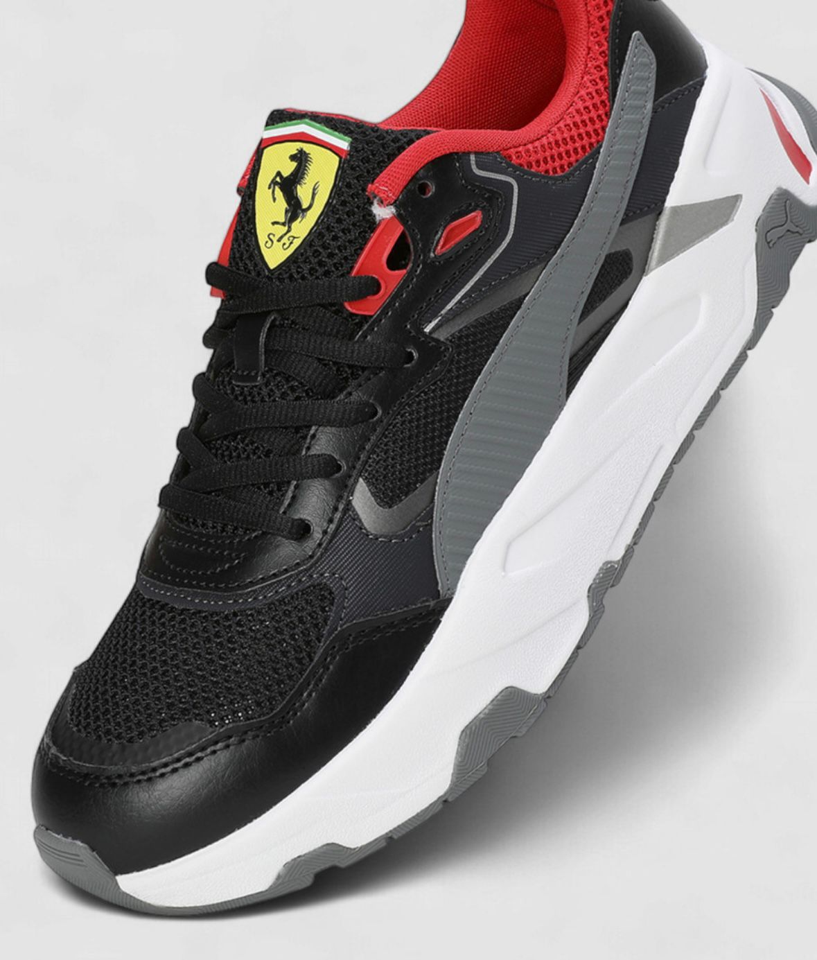 Red and Black Funky Sneakers for Men