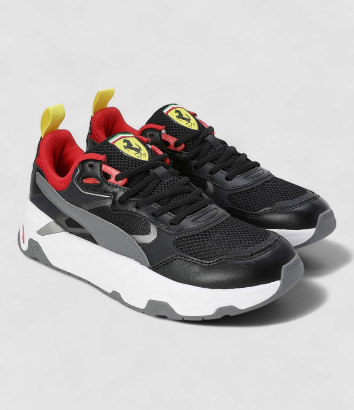 Red and Black Funky Sneakers for Men